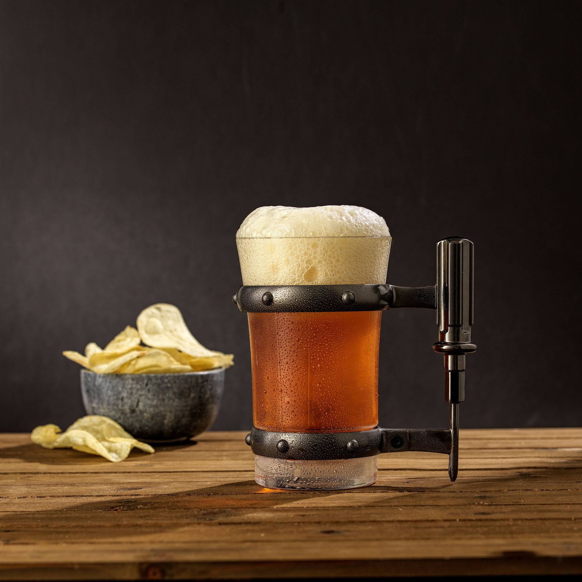JoyJolt® 17oz. Tools Collection Screwdriver Glass Beer Mug